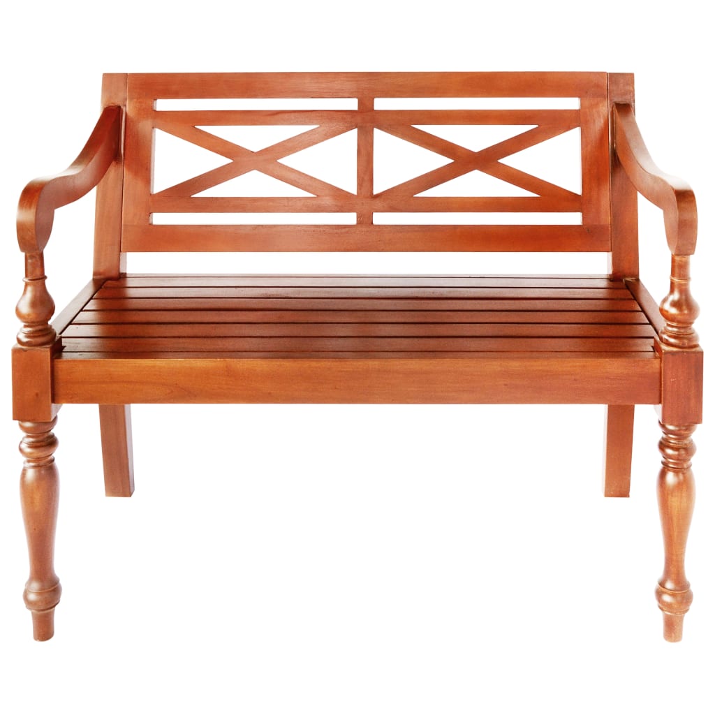 vidaXL Bench | Dark Brown | Solid mahogany wood | Standard | Durable 2