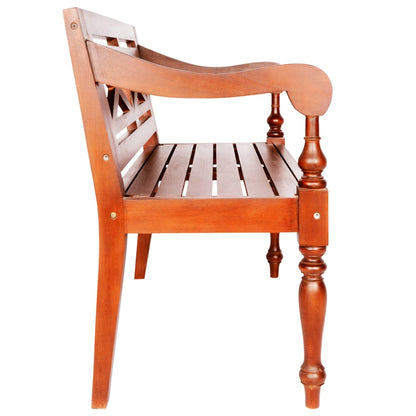 vidaXL Bench | Dark Brown | Solid mahogany wood | Standard | Durable 3