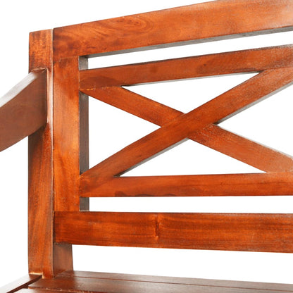 vidaXL Bench | Dark Brown | Solid mahogany wood | Standard | Durable 4