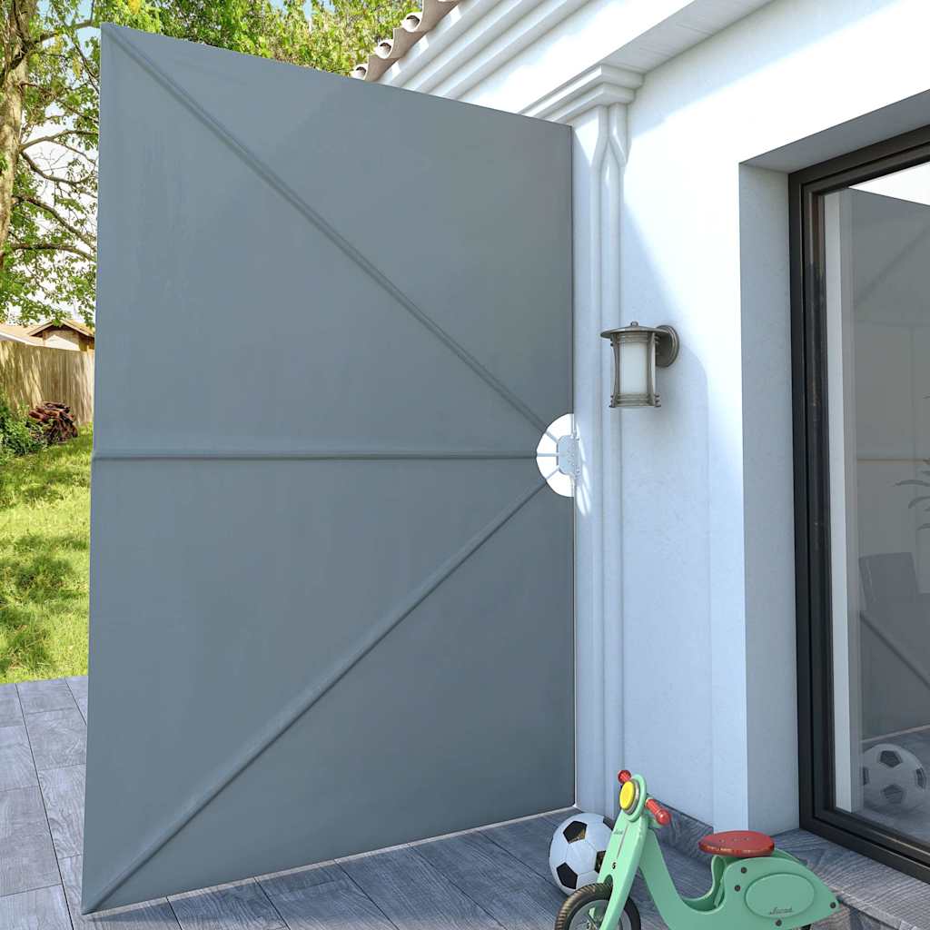 vidaXL Collapsible Terrace Side Awning Grey 300x200 cm 3