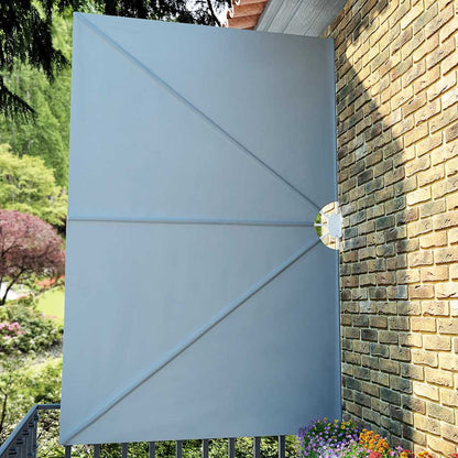 vidaXL Collapsible Terrace Side Awning Grey 300x200 cm 4