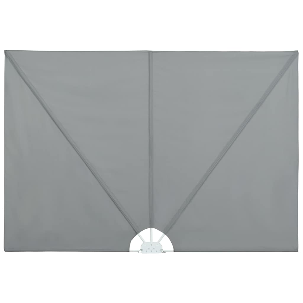 vidaXL Collapsible Terrace Side Awning Grey 400x200 cm 2