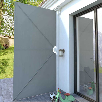 vidaXL Collapsible Terrace Side Awning Grey 400x200 cm 3