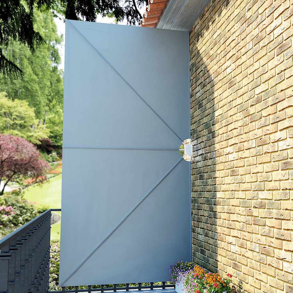 vidaXL Collapsible Terrace Side Awning Grey 400x200 cm 4