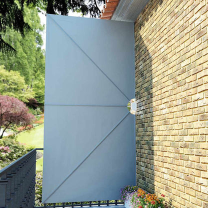 vidaXL Collapsible Terrace Side Awning Grey 400x200 cm 4
