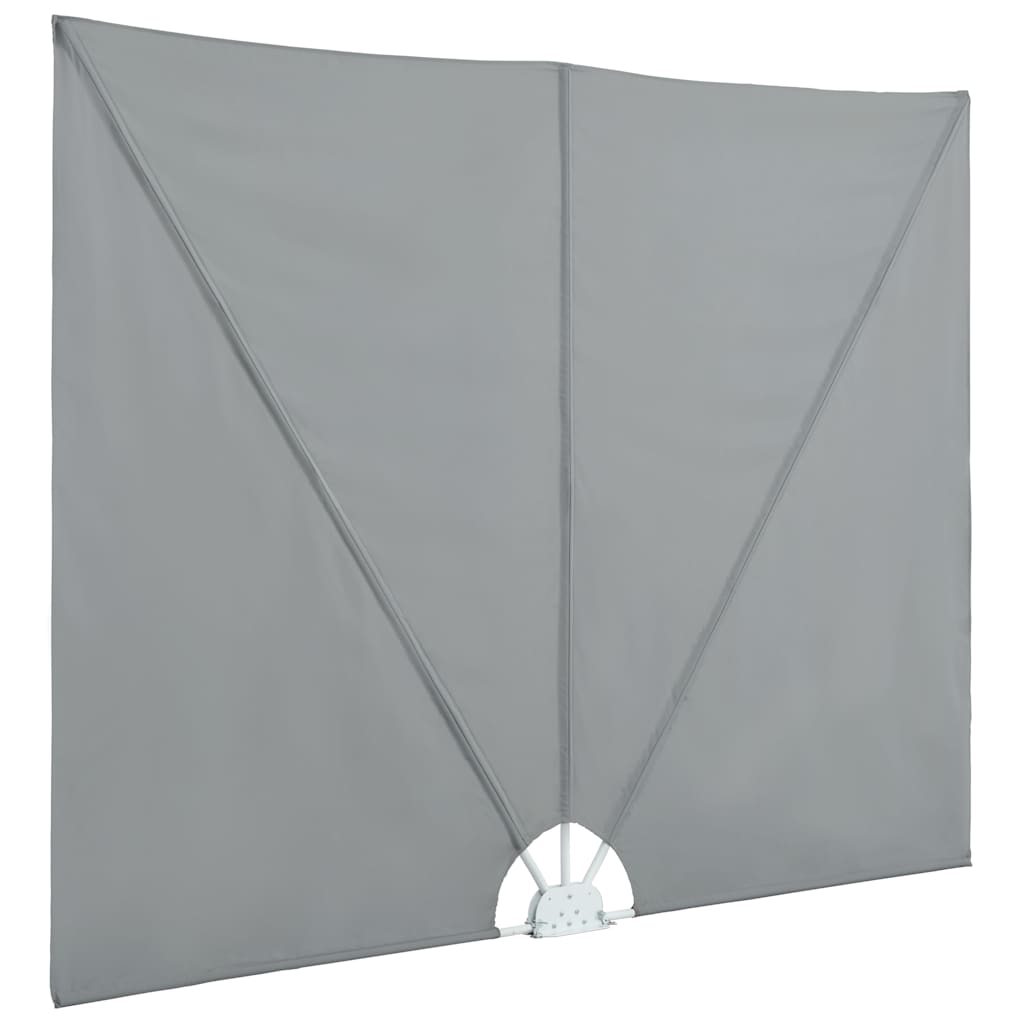 vidaXL Collapsible Terrace Side Awning Grey 400x200 cm 5