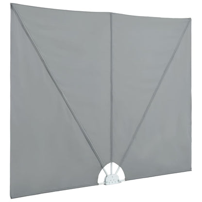 vidaXL Collapsible Terrace Side Awning Grey 400x200 cm 5