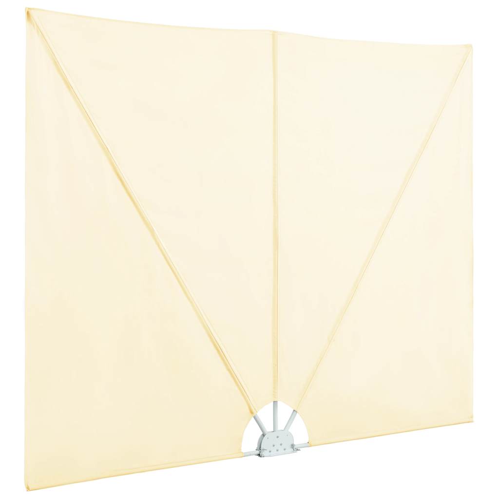 vidaXL Collapsible Terrace Side Awning Cream 240x160 cm 5