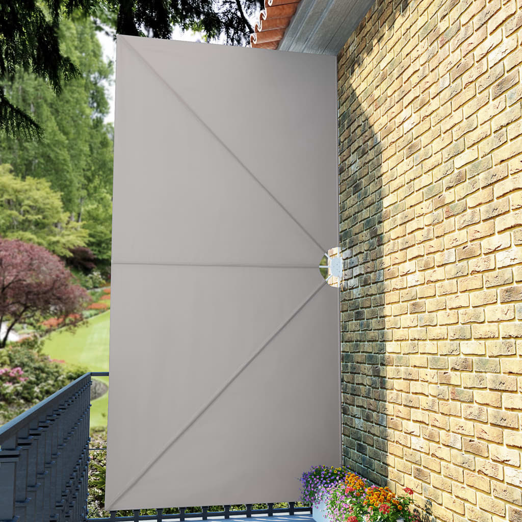 vidaXL Collapsible Terrace Side Awning Cream 400x200 cm 4