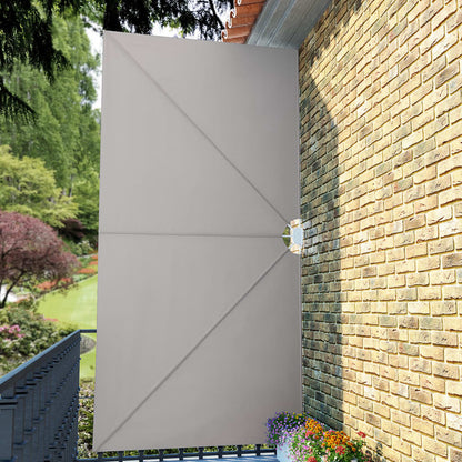 vidaXL Collapsible Terrace Side Awning Cream 400x200 cm 4