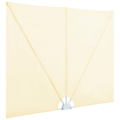 vidaXL Collapsible Terrace Side Awning Cream 400x200 cm 5