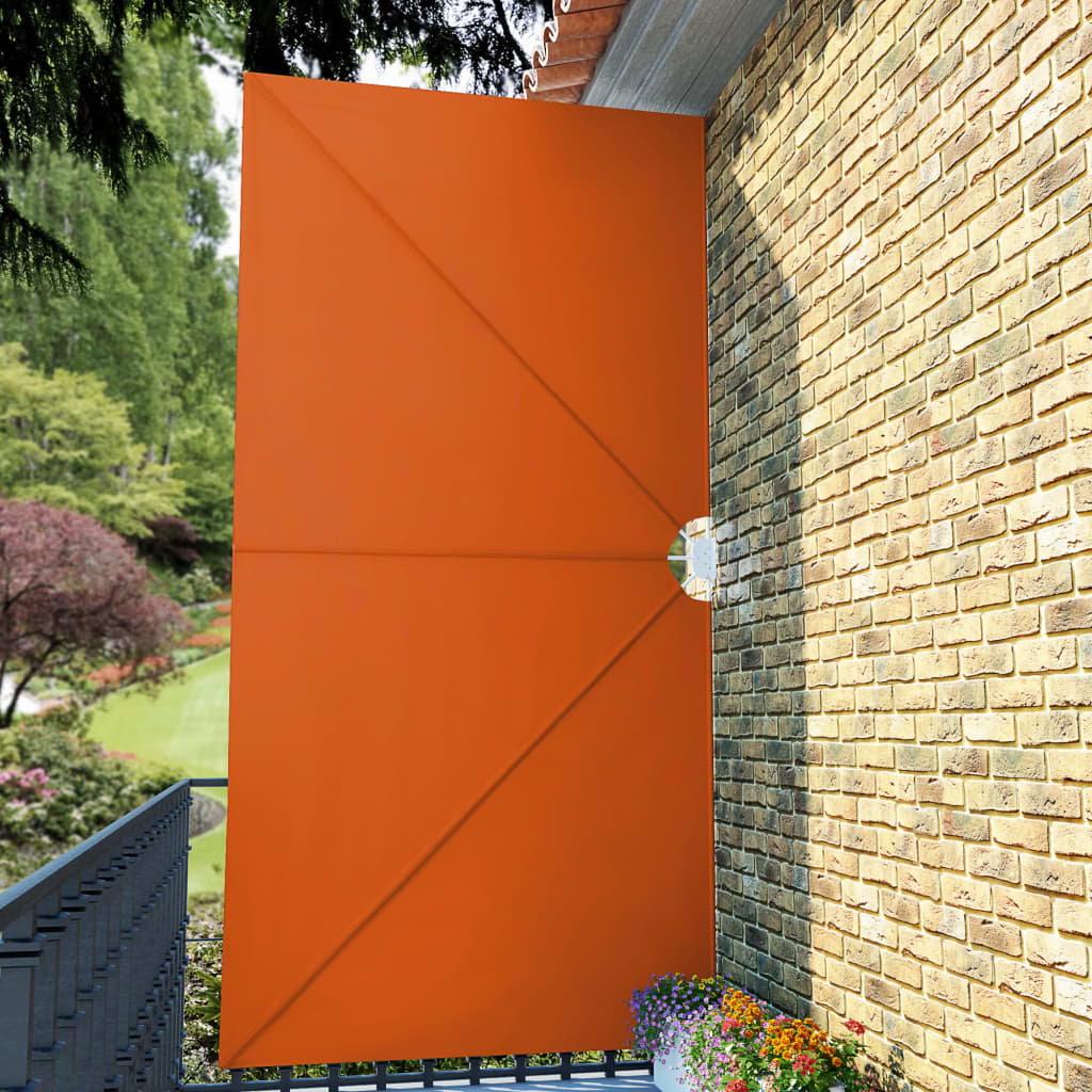 vidaXL Collapsible Terrace Side Awning Terracotta 400x200 cm 3