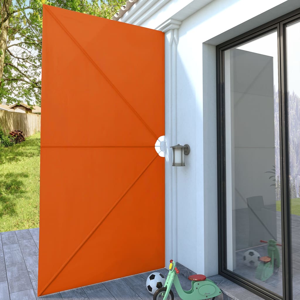 vidaXL Collapsible Terrace Side Awning Terracotta 400x200 cm 4