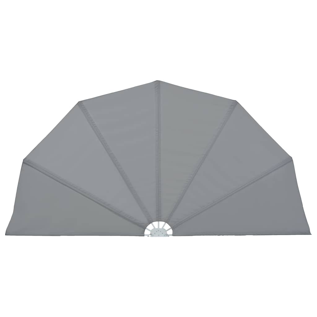 vidaXL Collapsible Terrace Side Awning Grey 200 cm 2