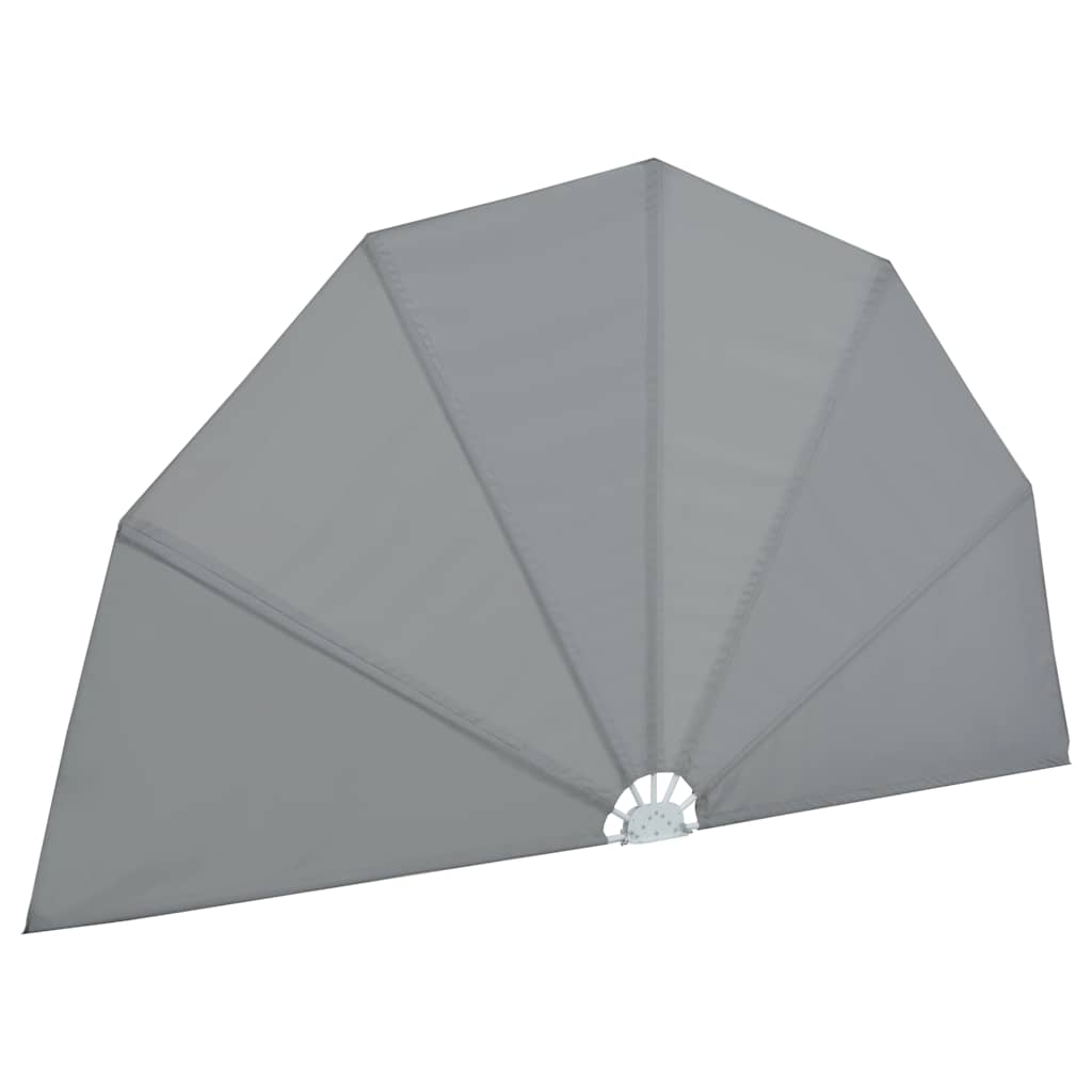 vidaXL Collapsible Terrace Side Awning Grey 200 cm 5