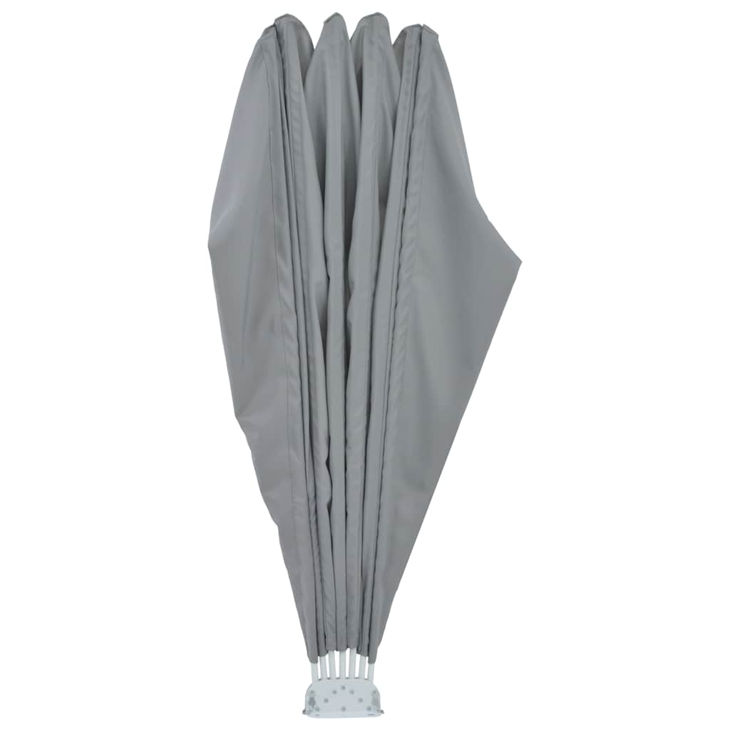 vidaXL Collapsible Terrace Side Awning Grey 200 cm 6