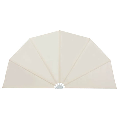 vidaXL Collapsible Terrace Side Awning Cream 160 cm 2