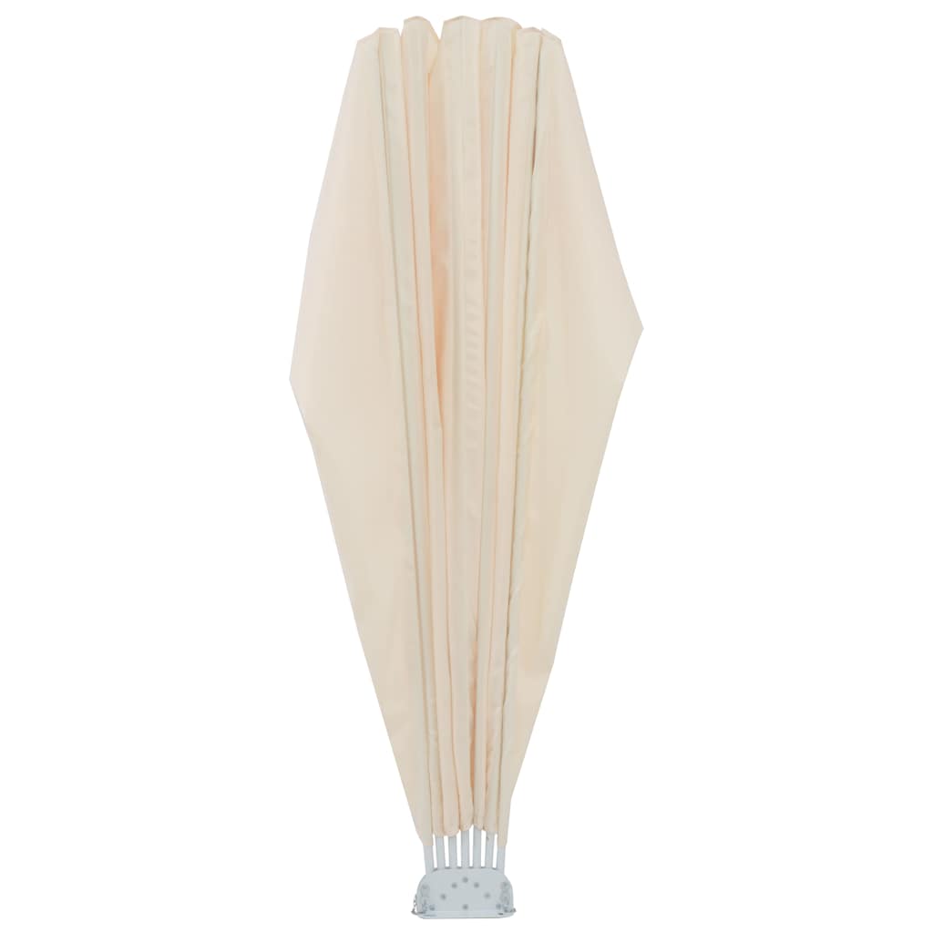 vidaXL Collapsible Terrace Side Awning Cream 160 cm 6