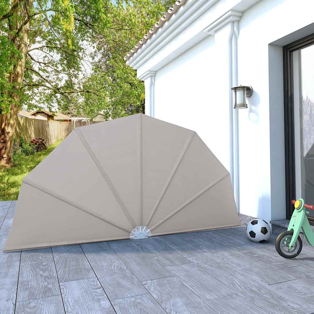 vidaXL Collapsible Terrace Side Awning Cream 160 cm 1