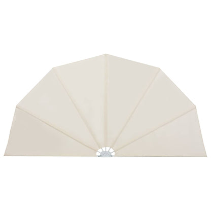 vidaXL Collapsible Terrace Side Awning Cream 200 cm 2