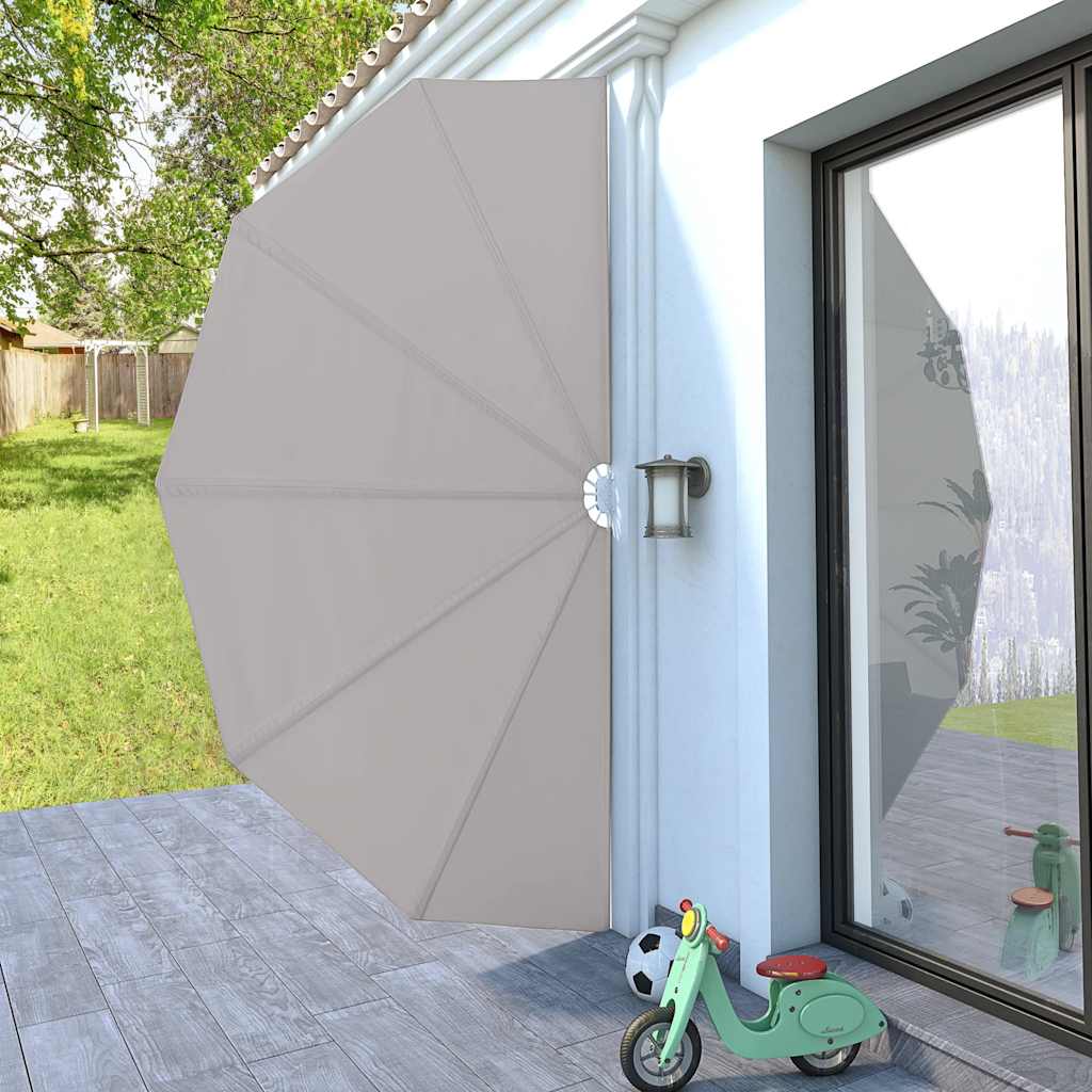 vidaXL Collapsible Terrace Side Awning Cream 200 cm 3