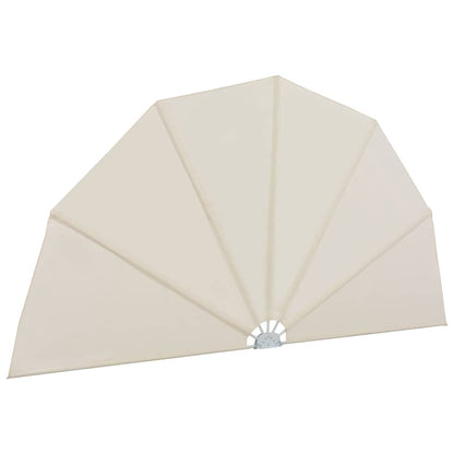 vidaXL Collapsible Terrace Side Awning Cream 200 cm 5
