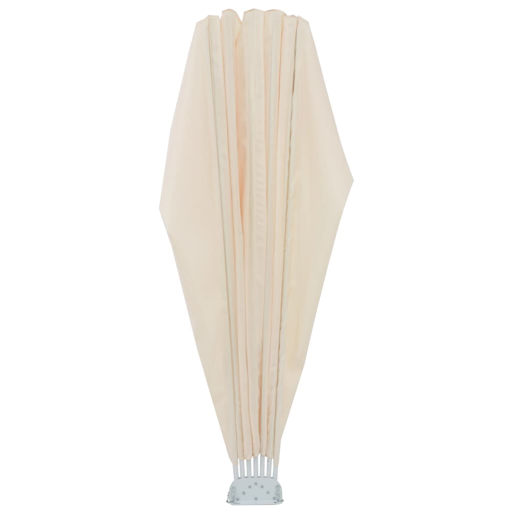 vidaXL Collapsible Terrace Side Awning Cream 200 cm 6