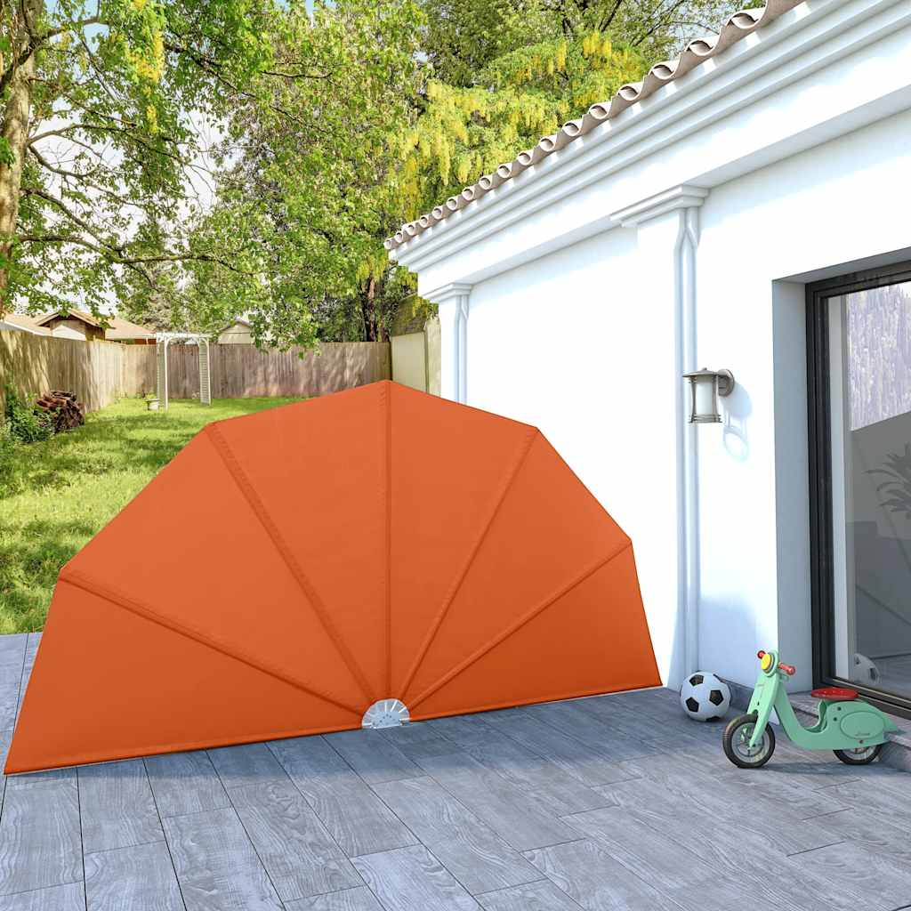 vidaXL Collapsible Terrace Side Awning Terracotta 200 cm 1