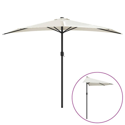 vidaXL Garden Parasol | Sand | Polyester, Aluminium, Steel | 300x155 cm 2