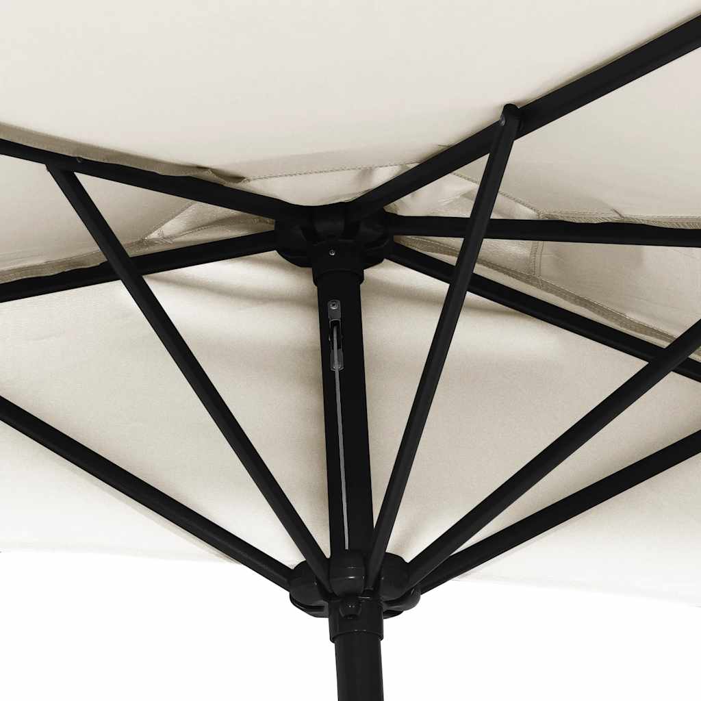 vidaXL Garden Parasol | Sand | Polyester, Aluminium, Steel | 300x155 cm 6