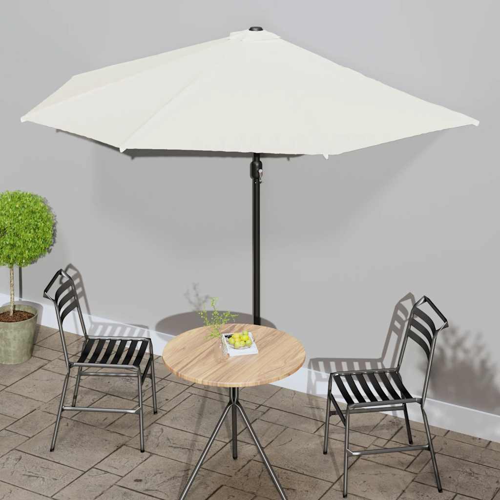 vidaXL Garden Parasol | Sand | Polyester, Aluminium, Steel | 300x155 cm 1
