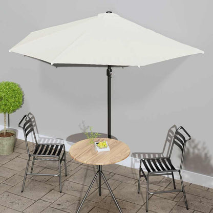 vidaXL Garden Parasol | Sand | Polyester, Aluminium, Steel | 300x155 cm 1