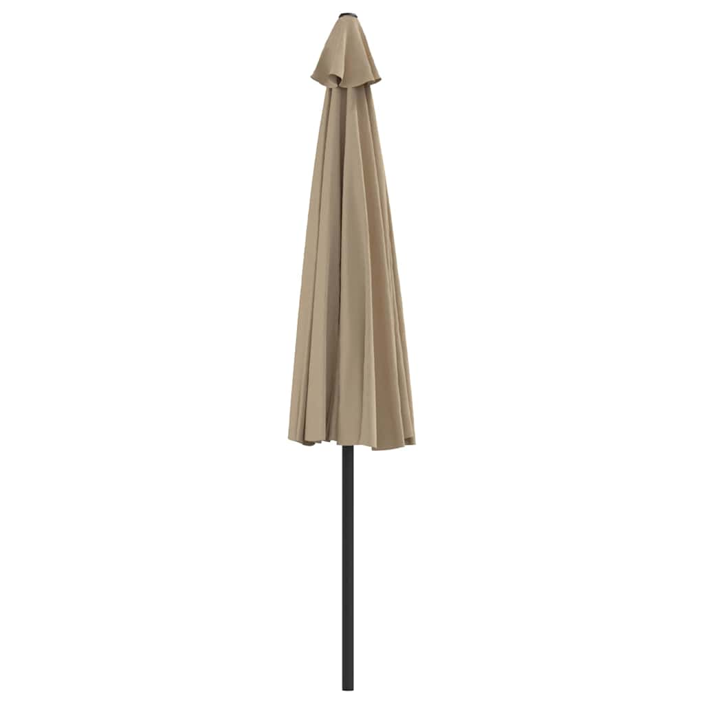 vidaXL Garden Parasol | Taupe | Polyester, Aluminium, Steel | Large 5