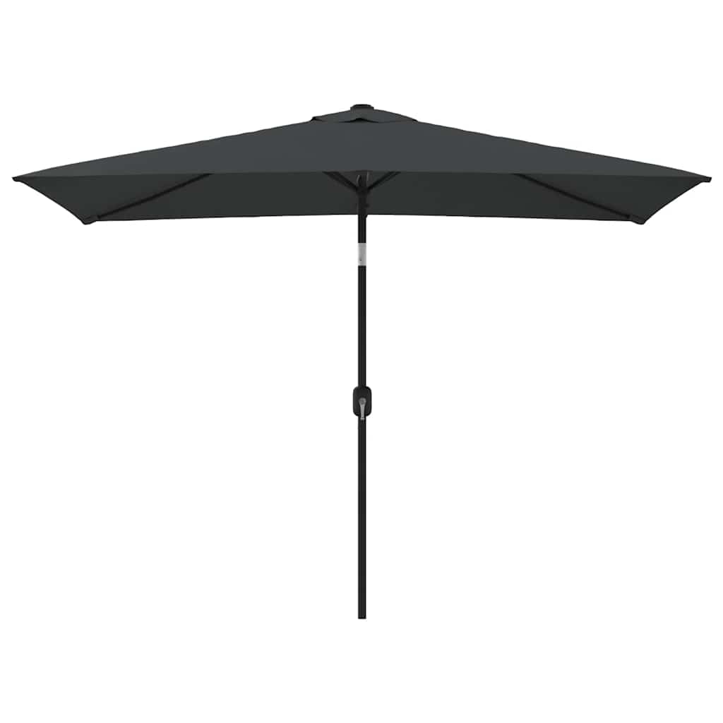 vidaXL Garden Parasol with Metal Pole 300x200 cm Anthracite 2