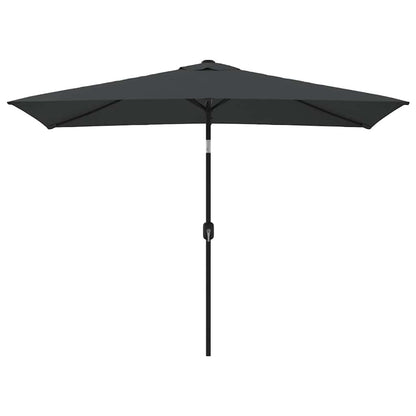 vidaXL Garden Parasol with Metal Pole 300x200 cm Anthracite 2