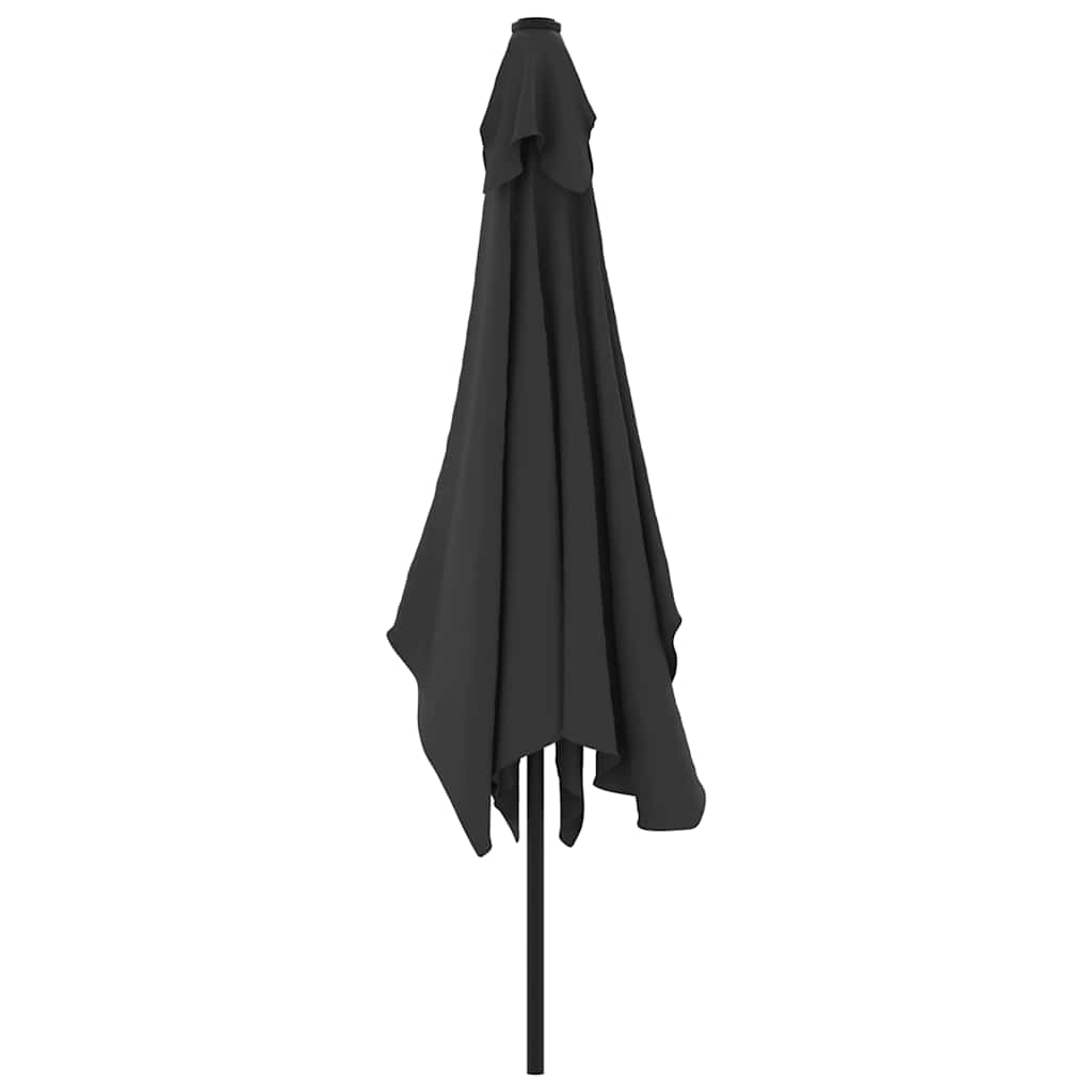 vidaXL Garden Parasol with Metal Pole 300x200 cm Anthracite 4
