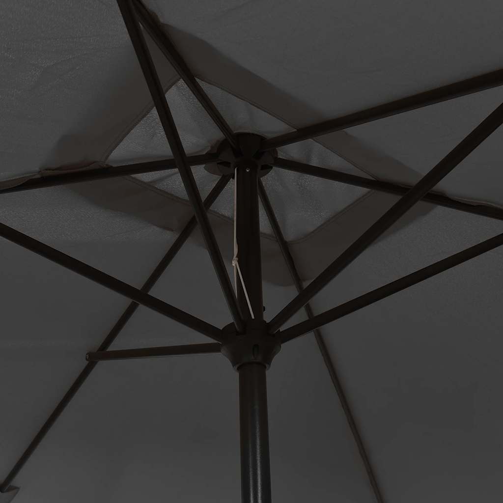 vidaXL Garden Parasol with Metal Pole 300x200 cm Anthracite 5