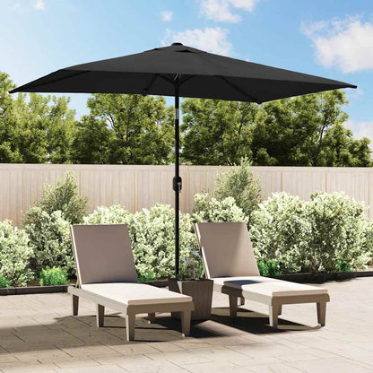 vidaXL Garden Parasol with Metal Pole 300x200 cm Anthracite 1
