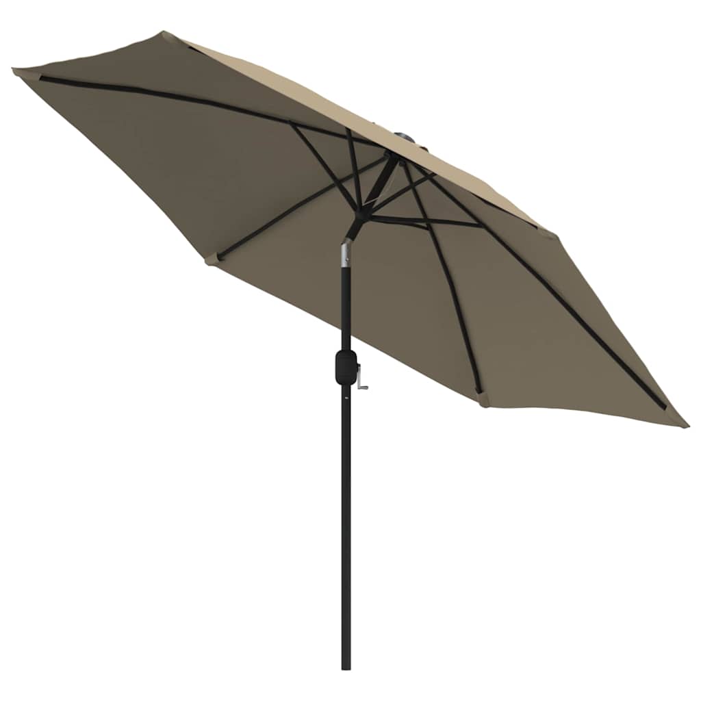 vidaXL Garden Parasol | Taupe | Polyester | Large | Tiltable | Garden Parasol 3