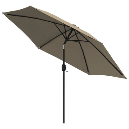 vidaXL Garden Parasol | Taupe | Polyester | Large | Tiltable | Garden Parasol 3
