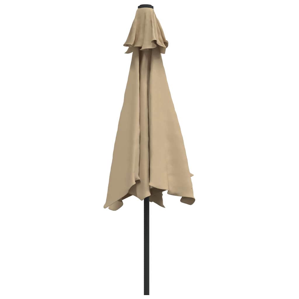 vidaXL Garden Parasol | Taupe | Polyester | Large | Tiltable | Garden Parasol 5