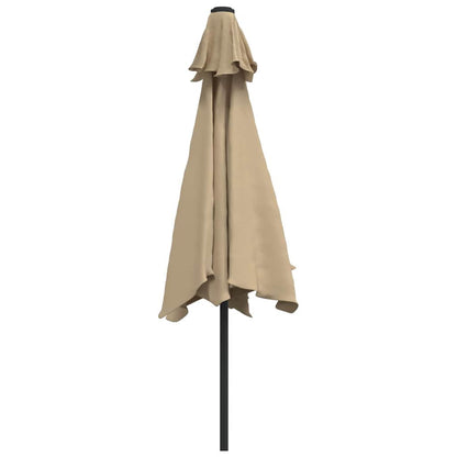 vidaXL Garden Parasol | Taupe | Polyester | Large | Tiltable | Garden Parasol 5