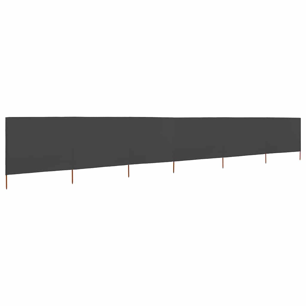 vidaXL Wind Screen | Grey | Non-woven fabric and wooden pole 1