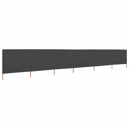 vidaXL Wind Screen | Grey | Non-woven fabric and wooden pole 1