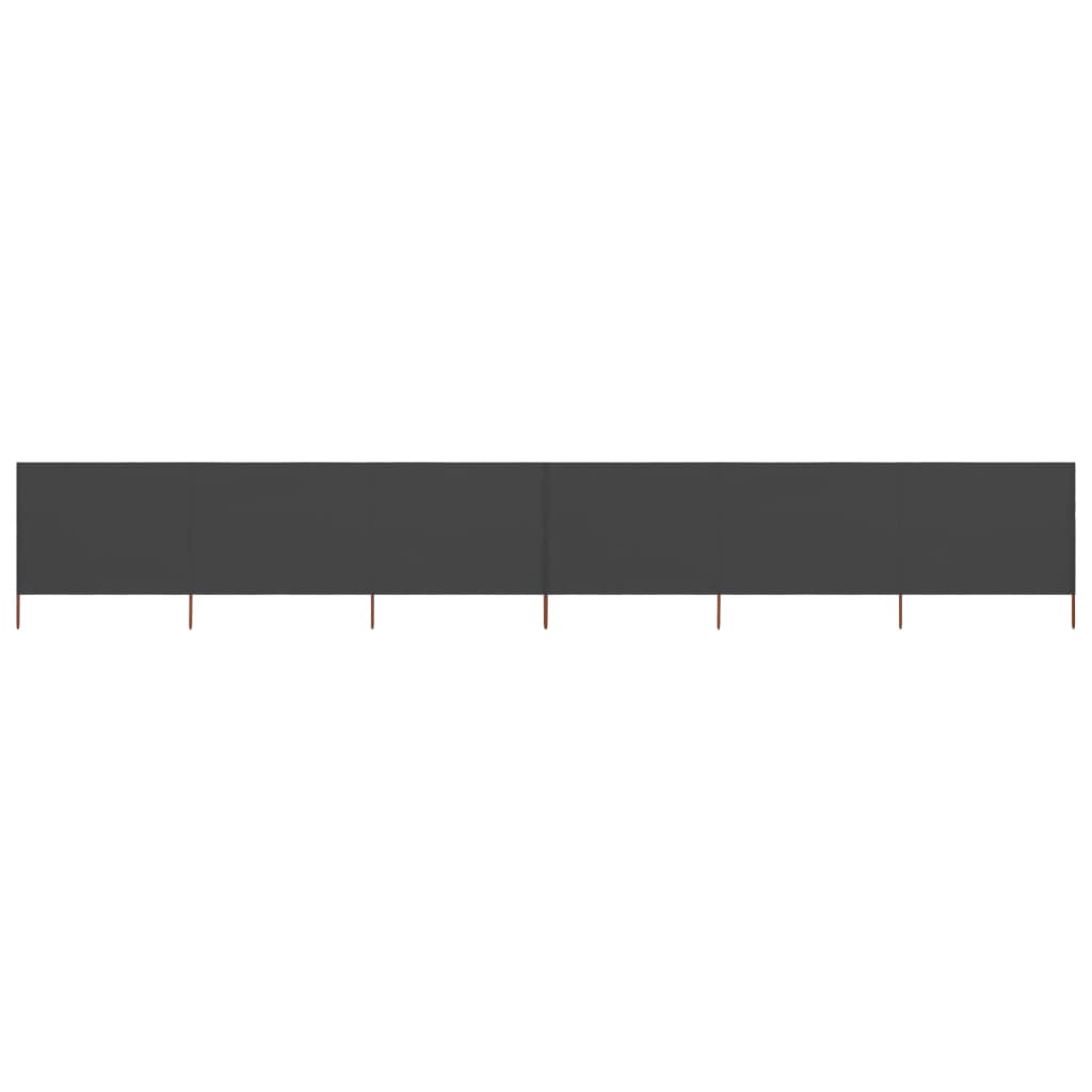 vidaXL Wind Screen | Grey | Non-woven fabric and wooden pole 2
