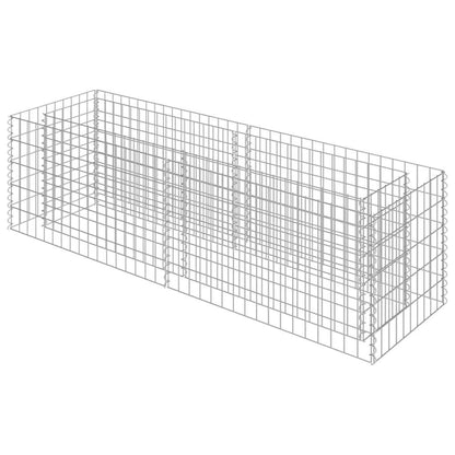 vidaXL Gabion Raised Bed | Silver | Galvanised steel | 180 x 50 x 50 cm 2