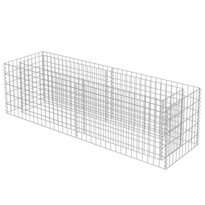 vidaXL Gabion Raised Bed | Silver | Galvanised steel | 180 x 50 x 50 cm 3