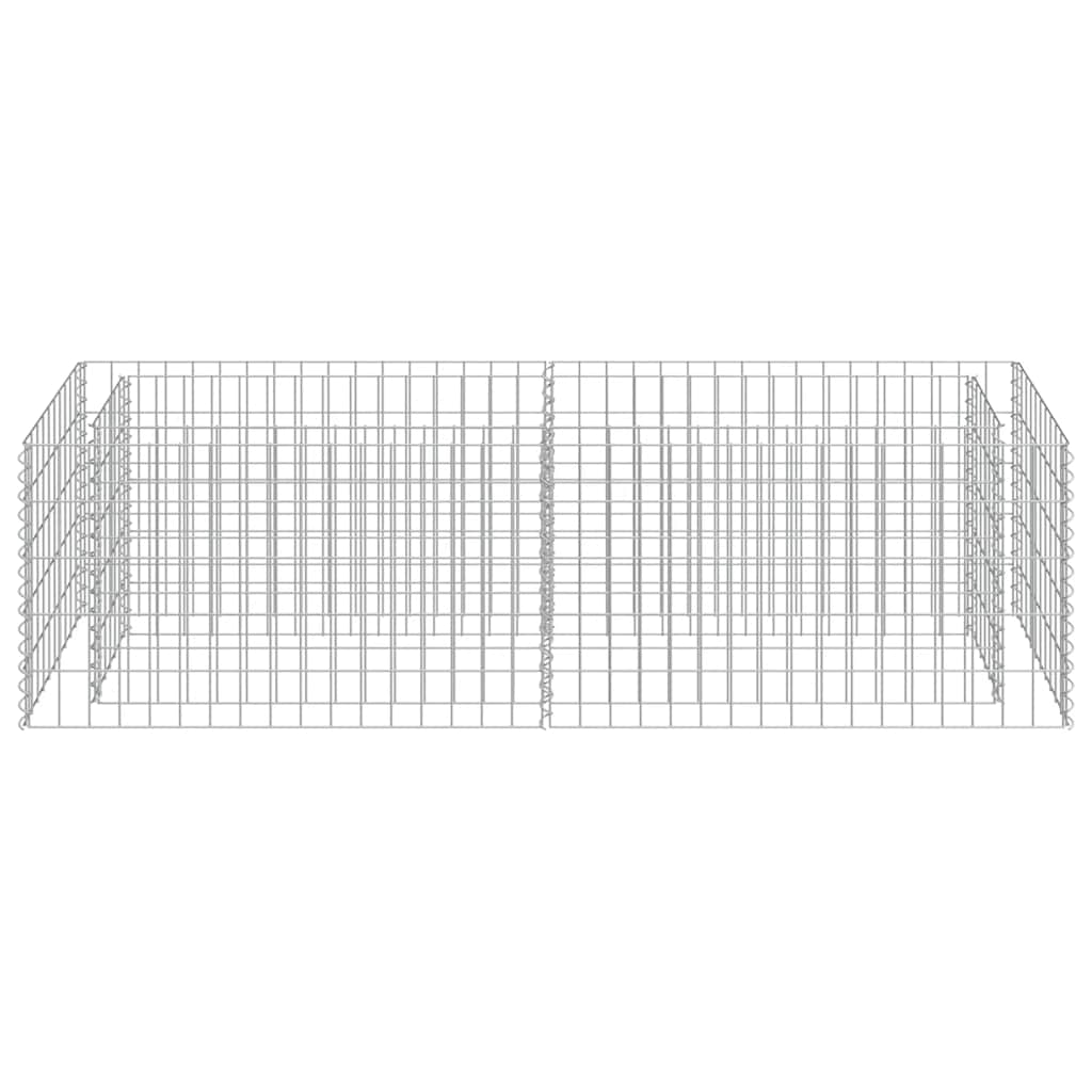 vidaXL Gabion Raised Bed | Silver | Galvanised steel | 180 x 50 x 50 cm 5