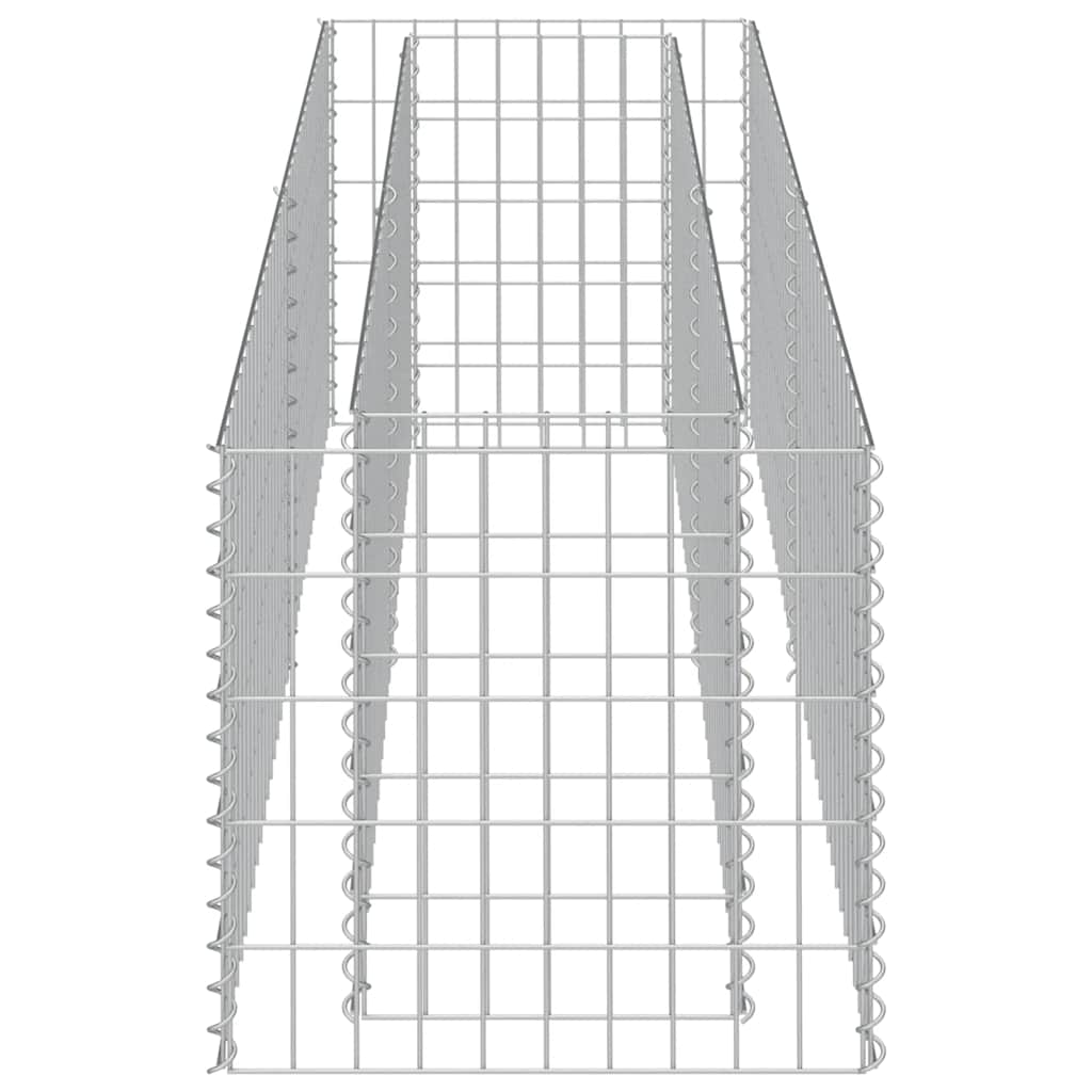 vidaXL Gabion Raised Bed | Silver | Galvanised steel | 180 x 50 x 50 cm 6