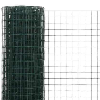 Chicken Wire Fence Steel with PVC Coating 10x1,5 m Green 3